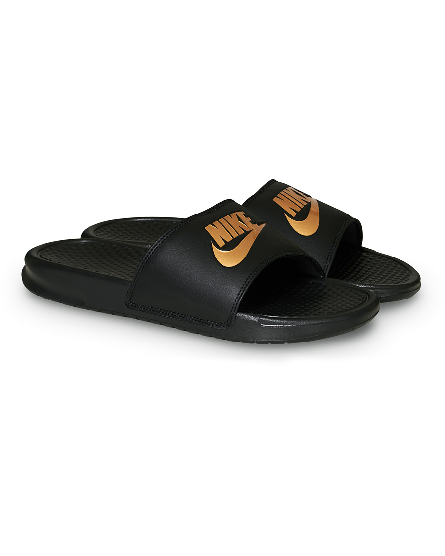 Homme | Nike Benassi JDI Slides Black/Gold | Nike | Benassi JDI Slides Black/Gold
