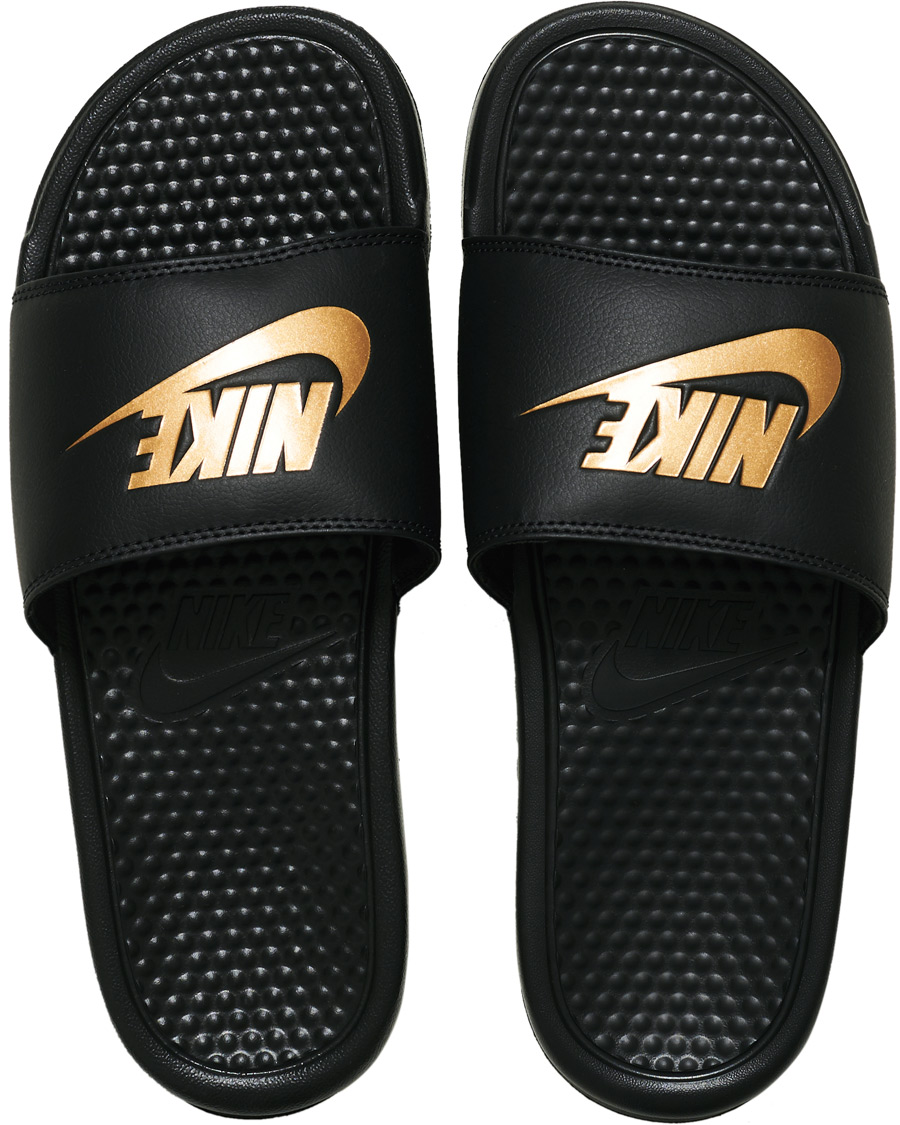 Homme | Nike Benassi JDI Slides Black/Gold | Nike | Benassi JDI Slides Black/Gold