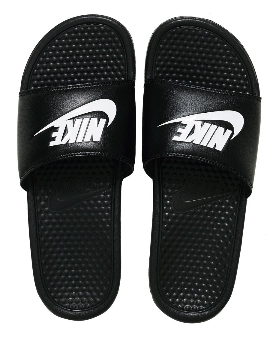 Heren | Nike Benassi JDI Slides Black/White | Nike | Benassi JDI Slides Black/White
