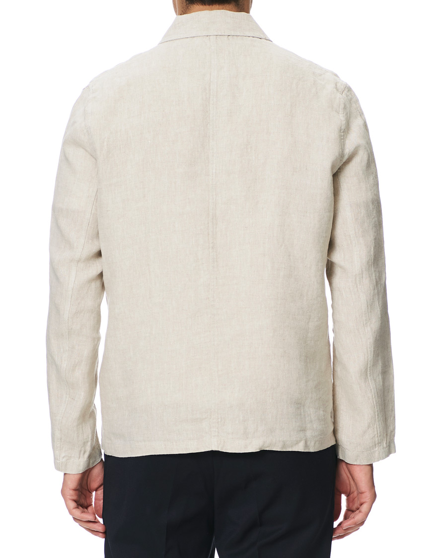 Heren | Overhemden | NN07 | Oscar Linen Blazer Overshirt Oat