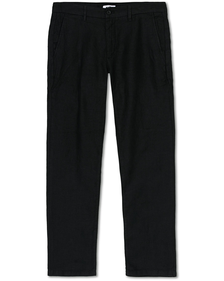 Homme | Pantalons | NN07 | Karl Linen Trousers Black