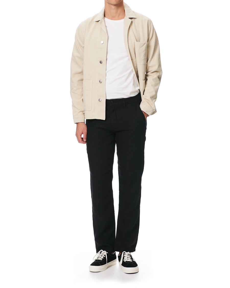 Homme | Pantalons | NN07 | Karl Linen Trousers Black