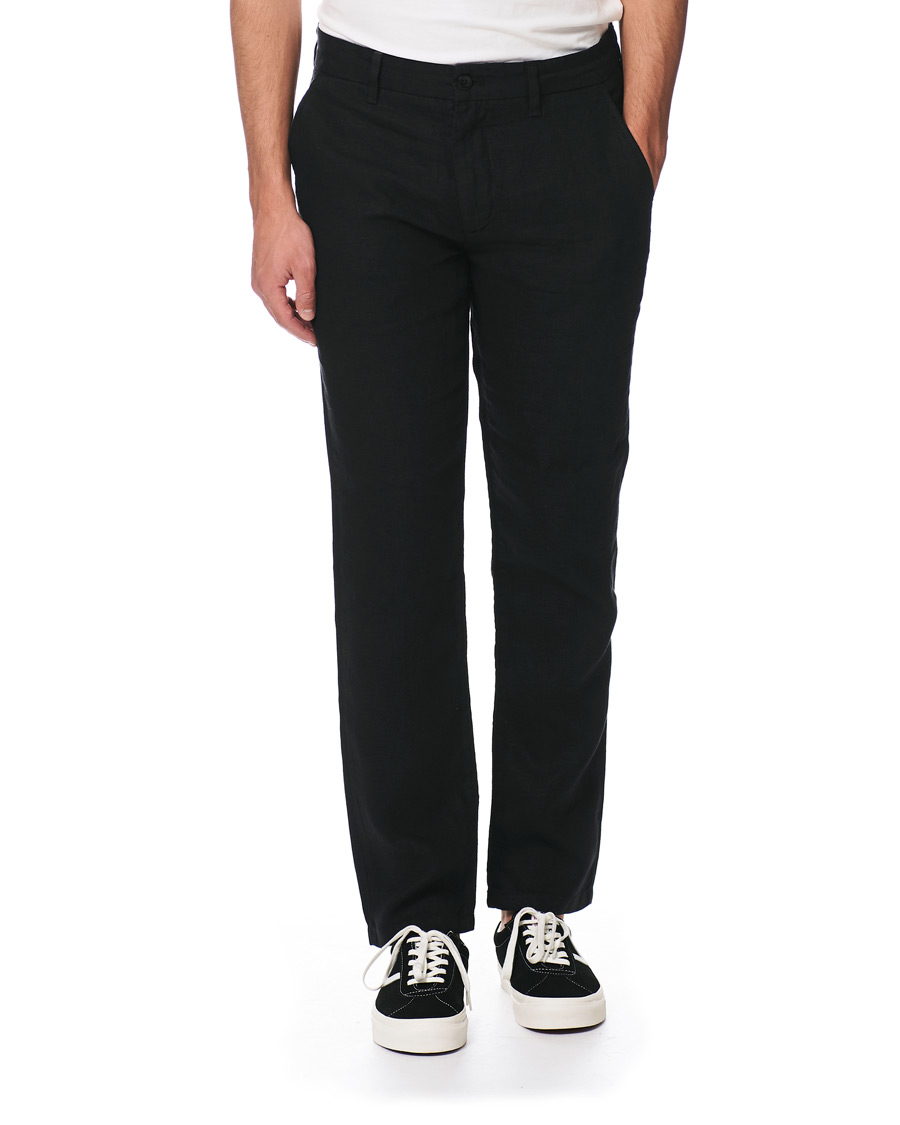 Homme | Pantalons | NN07 | Karl Linen Trousers Black