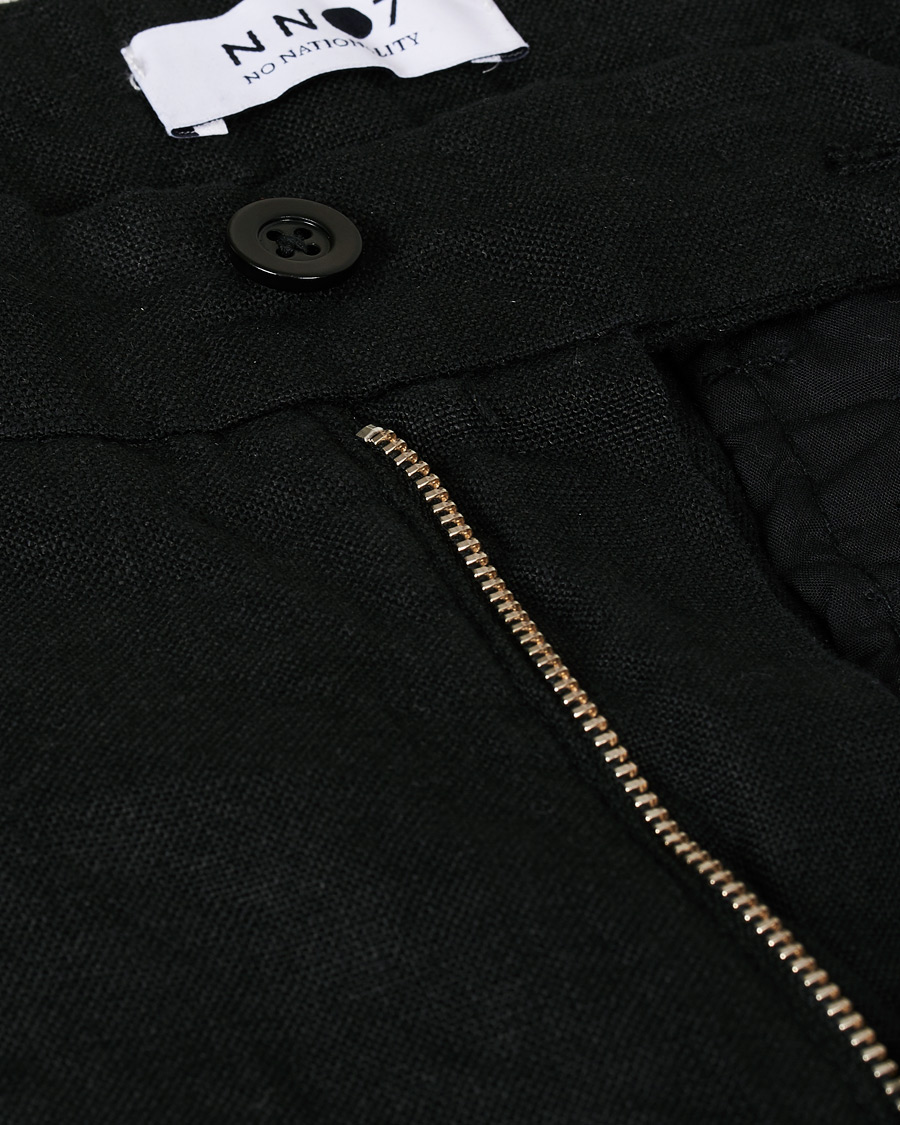Homme | Pantalons | NN07 | Karl Linen Trousers Black