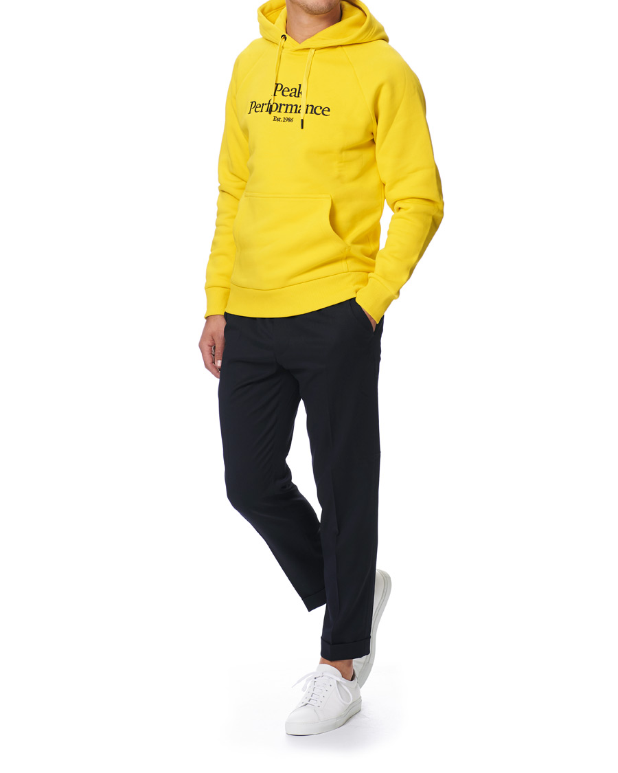 Homme | Pulls Et Tricots | Peak Performance | Original Logo Hoodie Yellow
