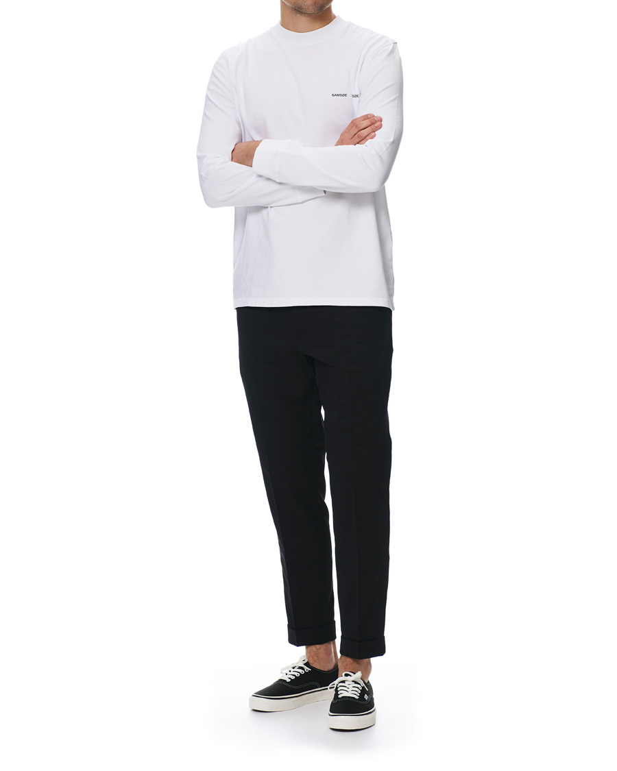 Homme | T-shirts | Samsøe Samsøe | Samsøe & Samsøe Norsbro Long Sleeve Tee White