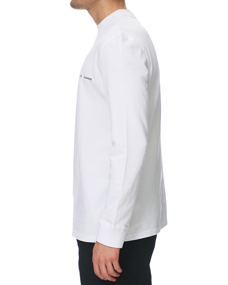Homme | T-shirts | Samsøe Samsøe | Samsøe & Samsøe Norsbro Long Sleeve Tee White