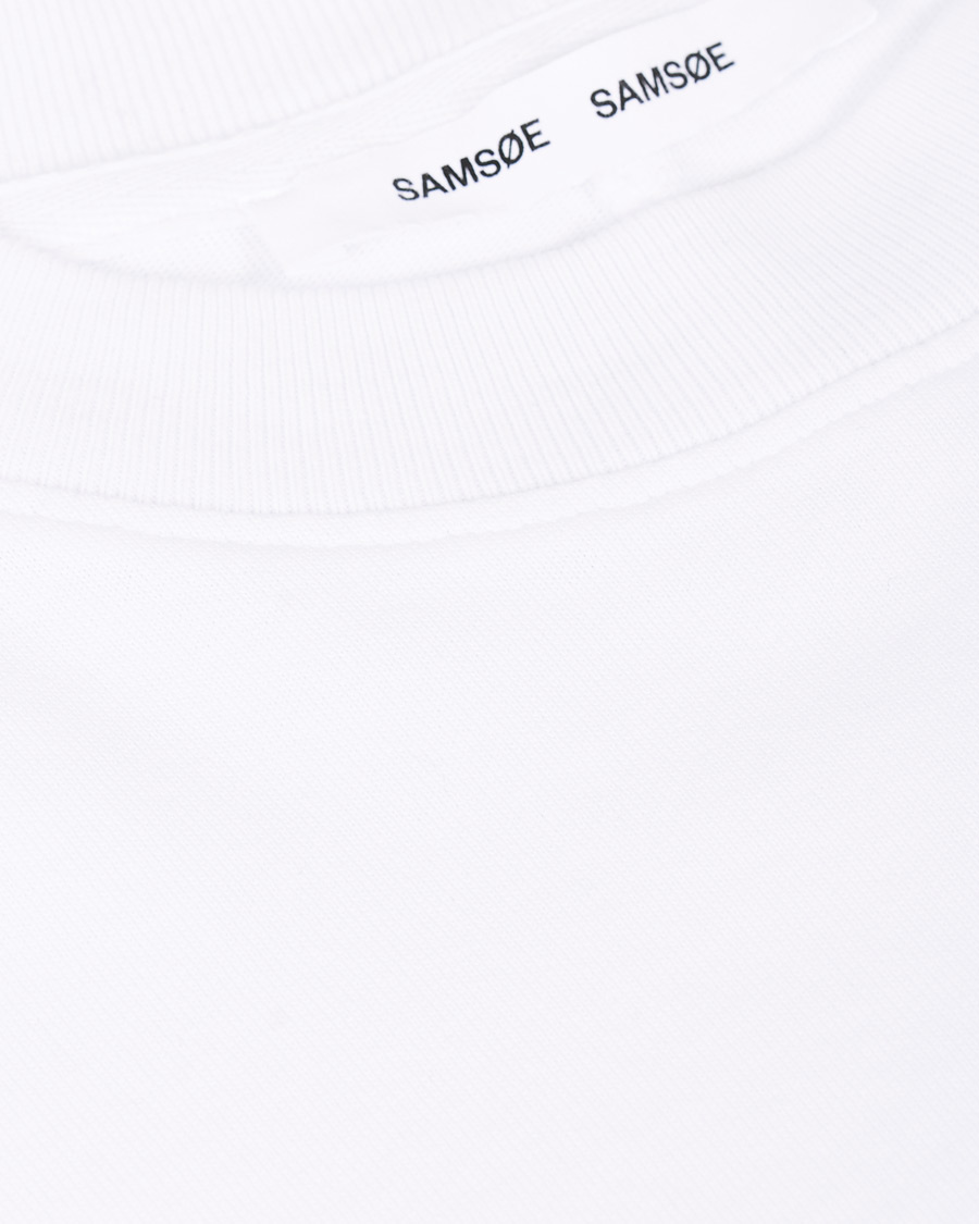 Homme | T-shirts | Samsøe Samsøe | Samsøe & Samsøe Norsbro Long Sleeve Tee White