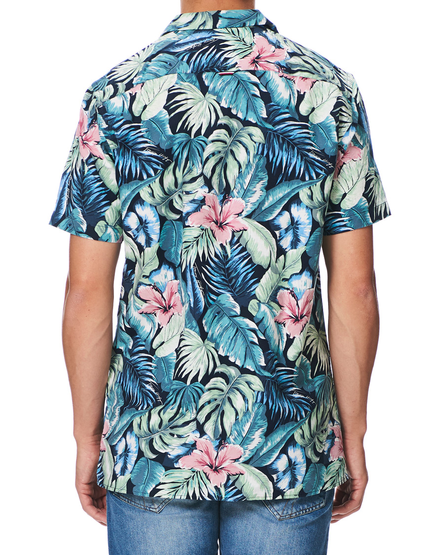 Homme | Chemises | Tommy Hilfiger | Hawaiian Printed Short Sleeve Shirt Green Bay