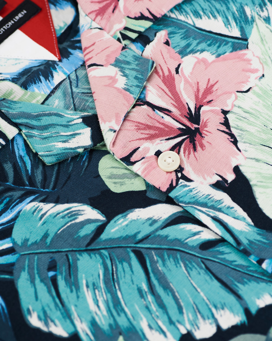 Homme | Chemises | Tommy Hilfiger | Hawaiian Printed Short Sleeve Shirt Green Bay