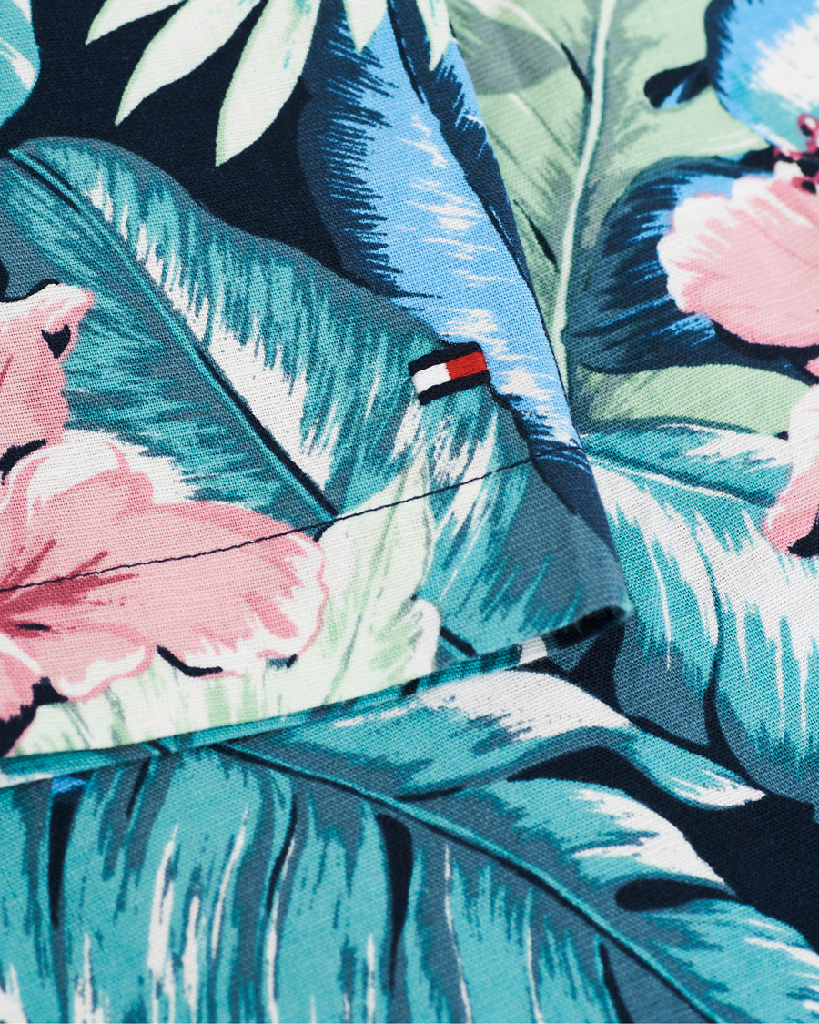 Homme | Chemises | Tommy Hilfiger | Hawaiian Printed Short Sleeve Shirt Green Bay