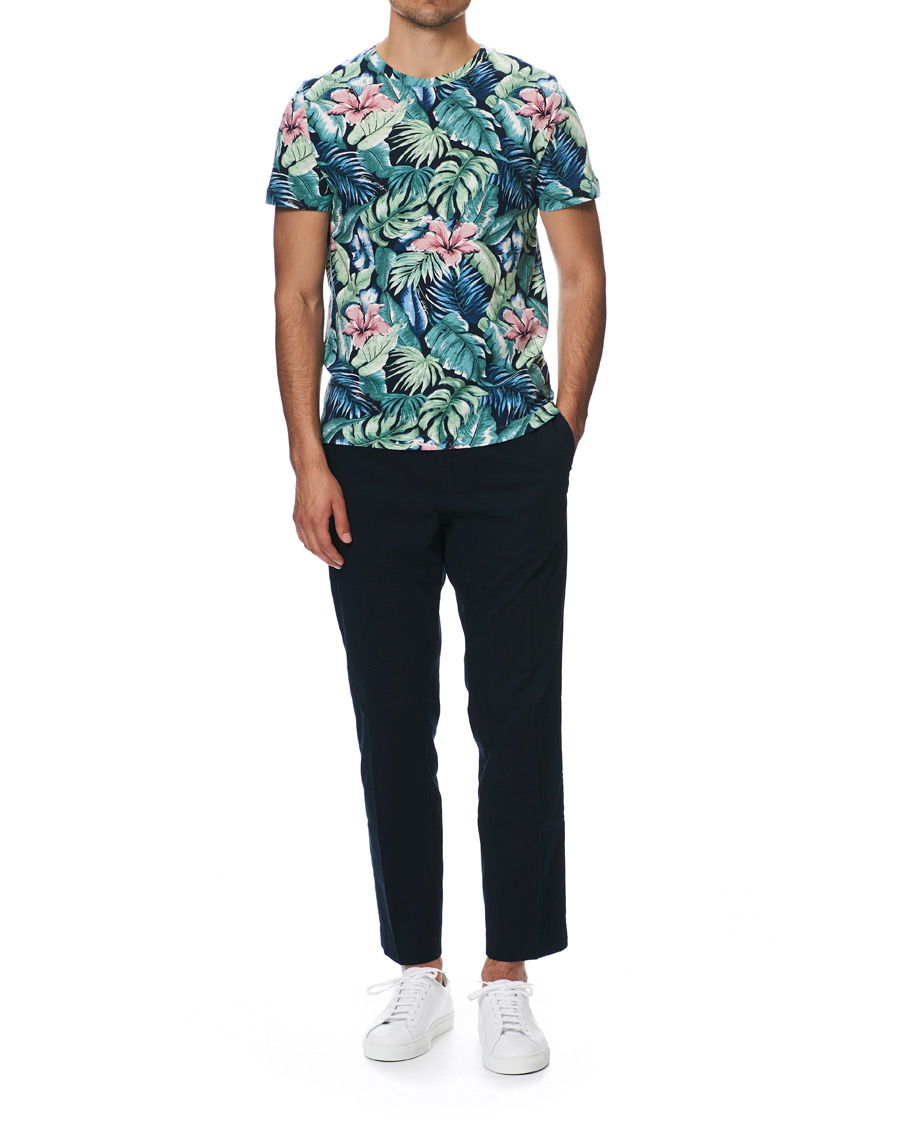 Homme | T-shirts | Tommy Hilfiger | All Over Flower Printed Crew Neck Tee Green Bay