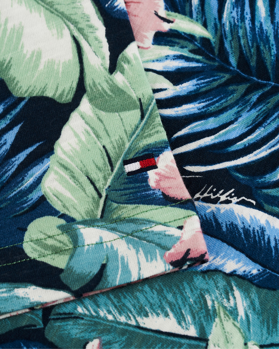 Homme | T-shirts | Tommy Hilfiger | All Over Flower Printed Crew Neck Tee Green Bay