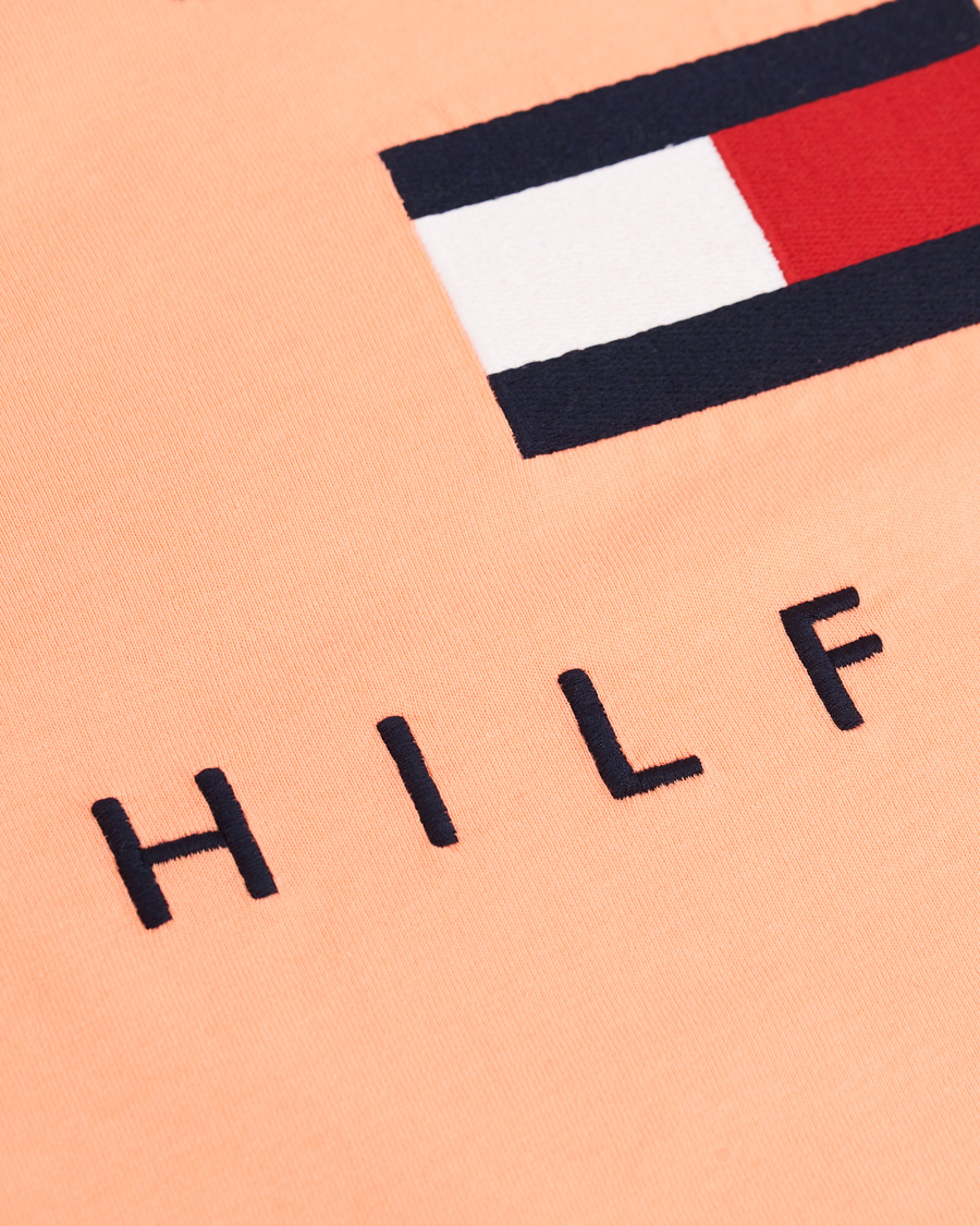 Homme | T-shirts | Tommy Hilfiger | Flag Logo Crew Neck Tee Island Coral