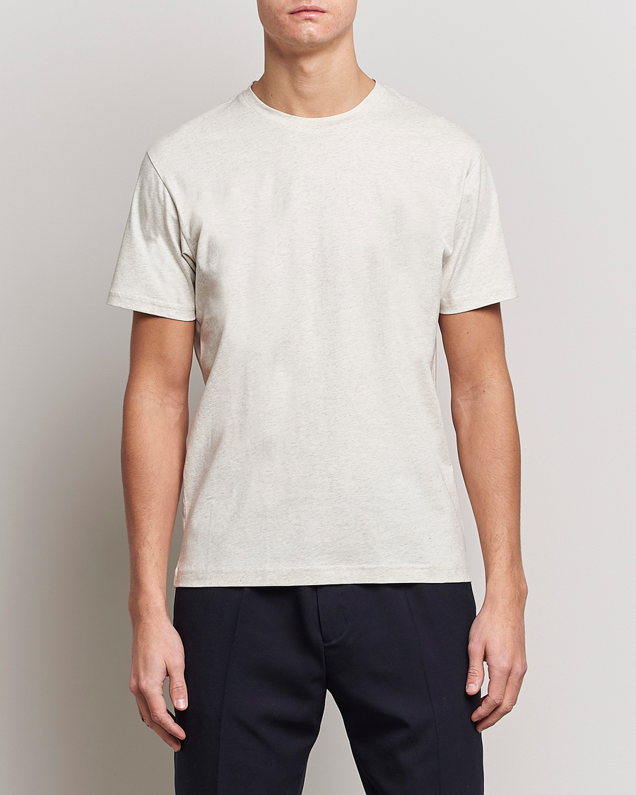 Homme | T-shirts | Sunspel | Riviera Midweight T-Shirt Archive White