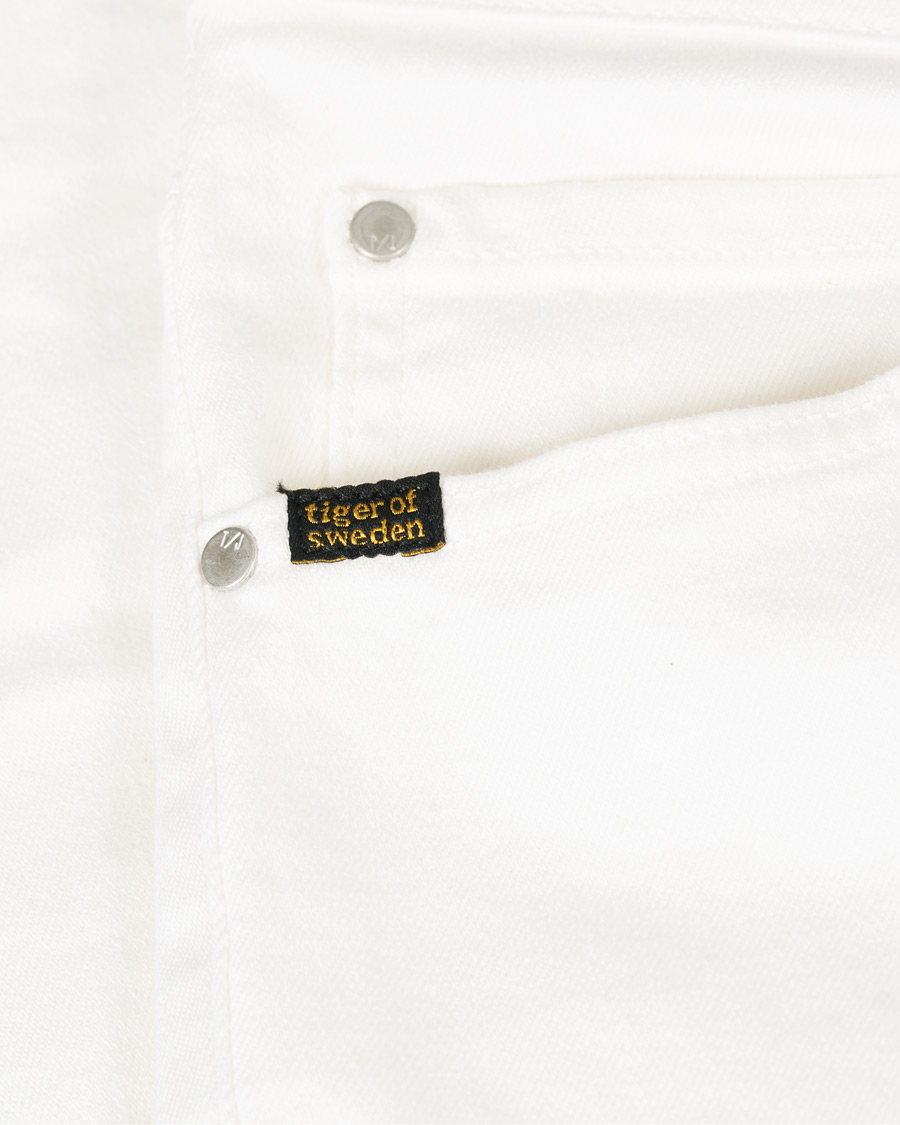 Homme | Jeans | Tiger of Sweden Jeans | Evolve Panel Organic Cotton Stretch Jeans White