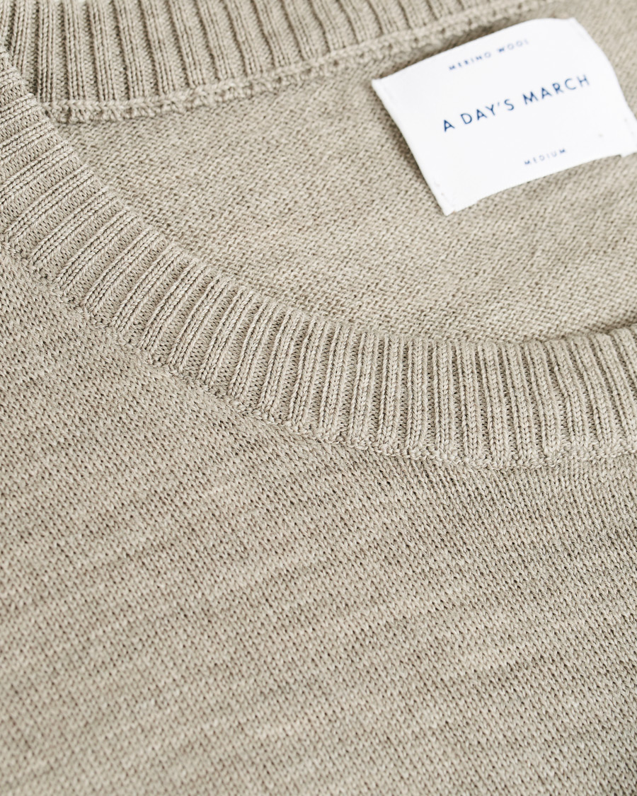 Homme | Pulls Et Tricots | A Day's March | Classic Merino Crew Neck Sand