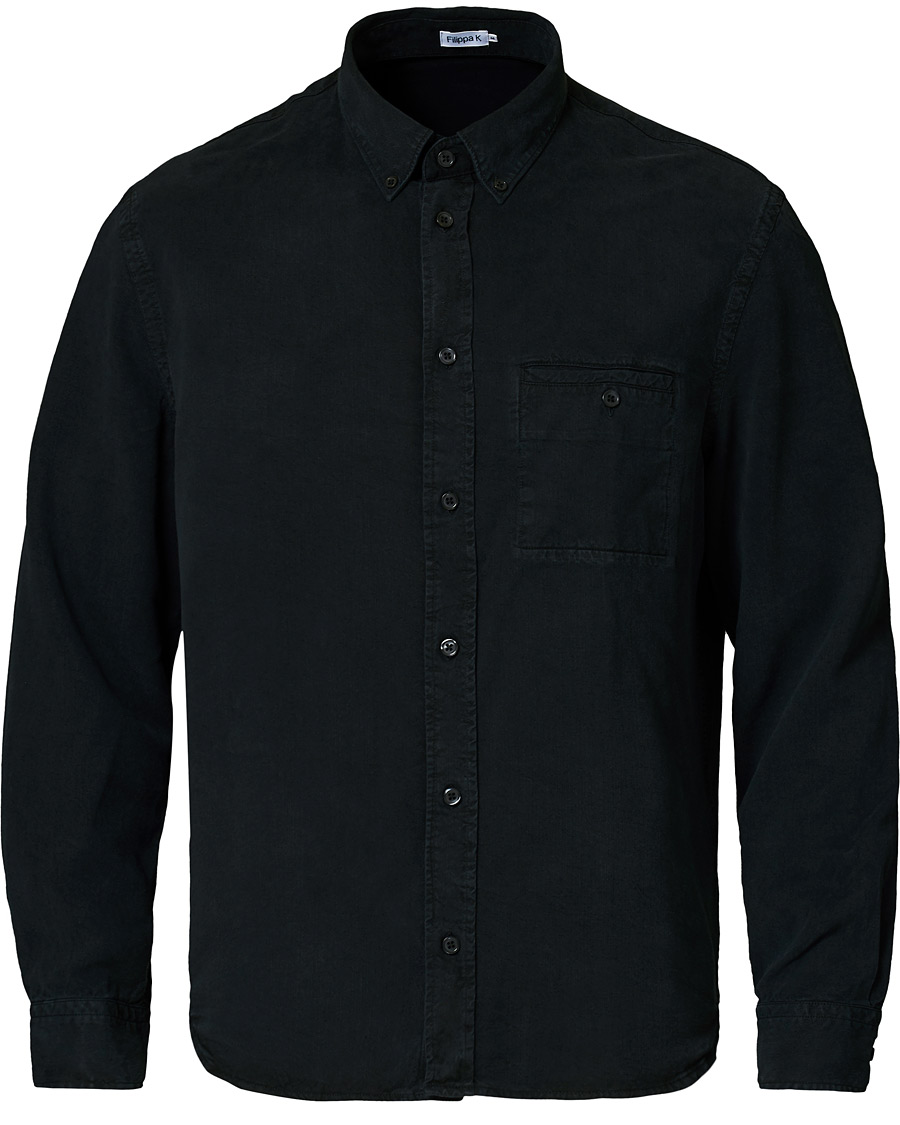 Homme | Chemises | Filippa K | Zachary Tencel Shirt Almost Black