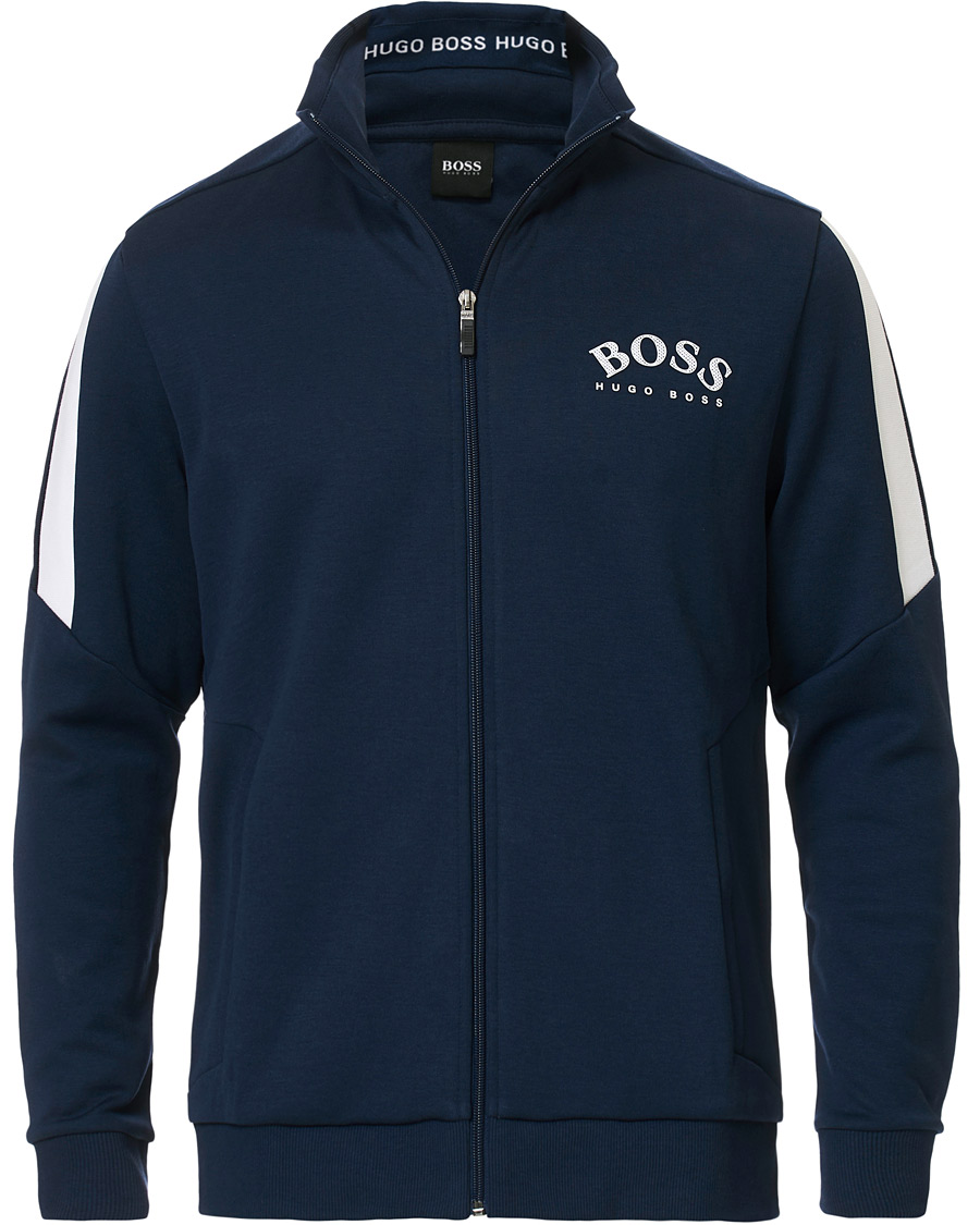Homme | Pulls Et Tricots | BOSS GREEN | BOSS Athleisure Skaz Full-Zip Sweater Navy
