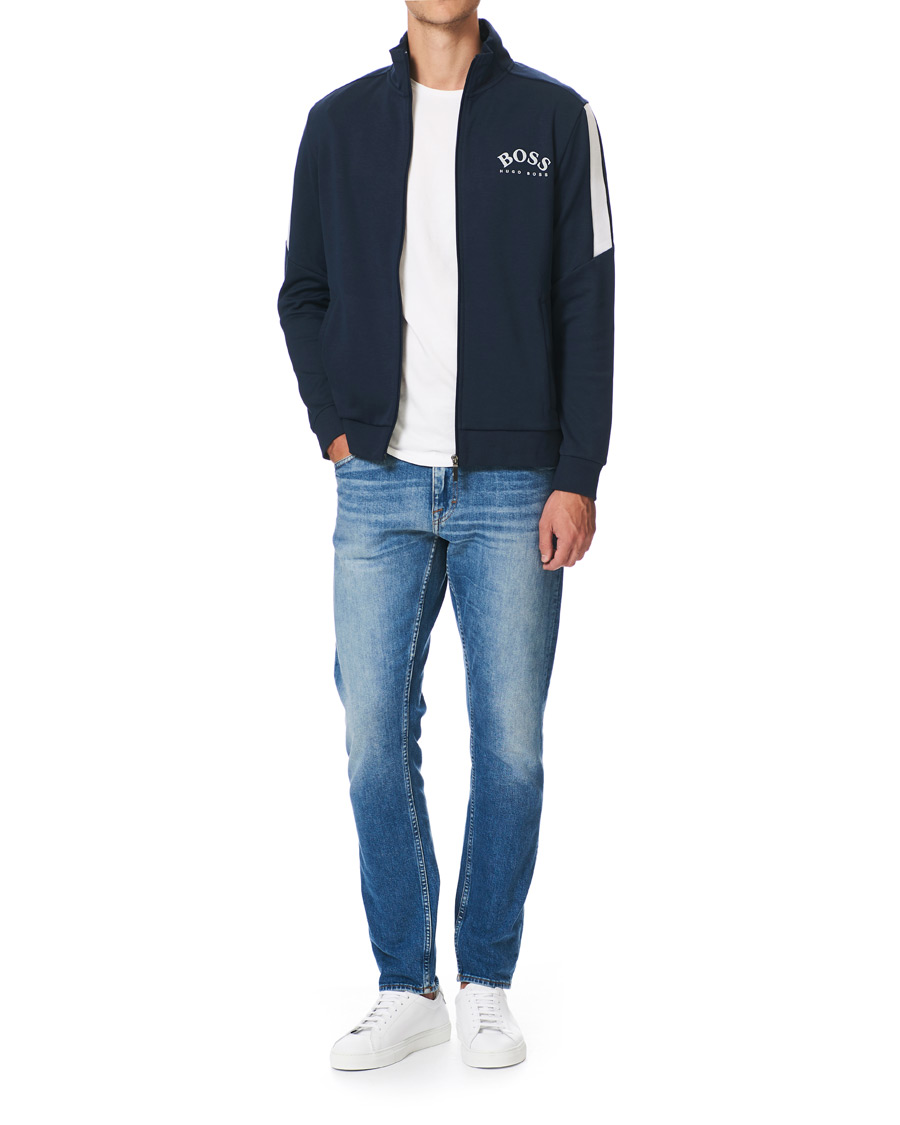 Homme | Pulls Et Tricots | BOSS GREEN | BOSS Athleisure Skaz Full-Zip Sweater Navy