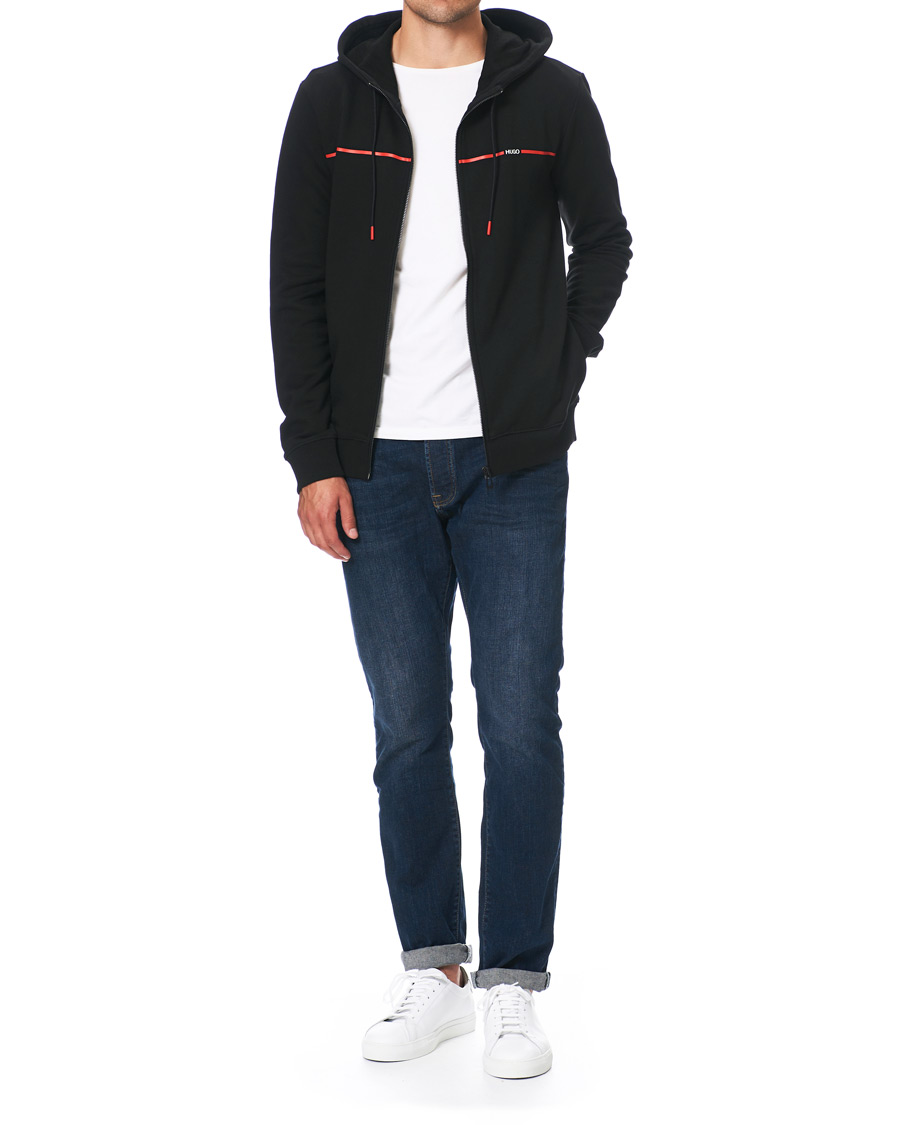 Heren | Truien | HUGO | Dapie Full-Zip Hoodie Black