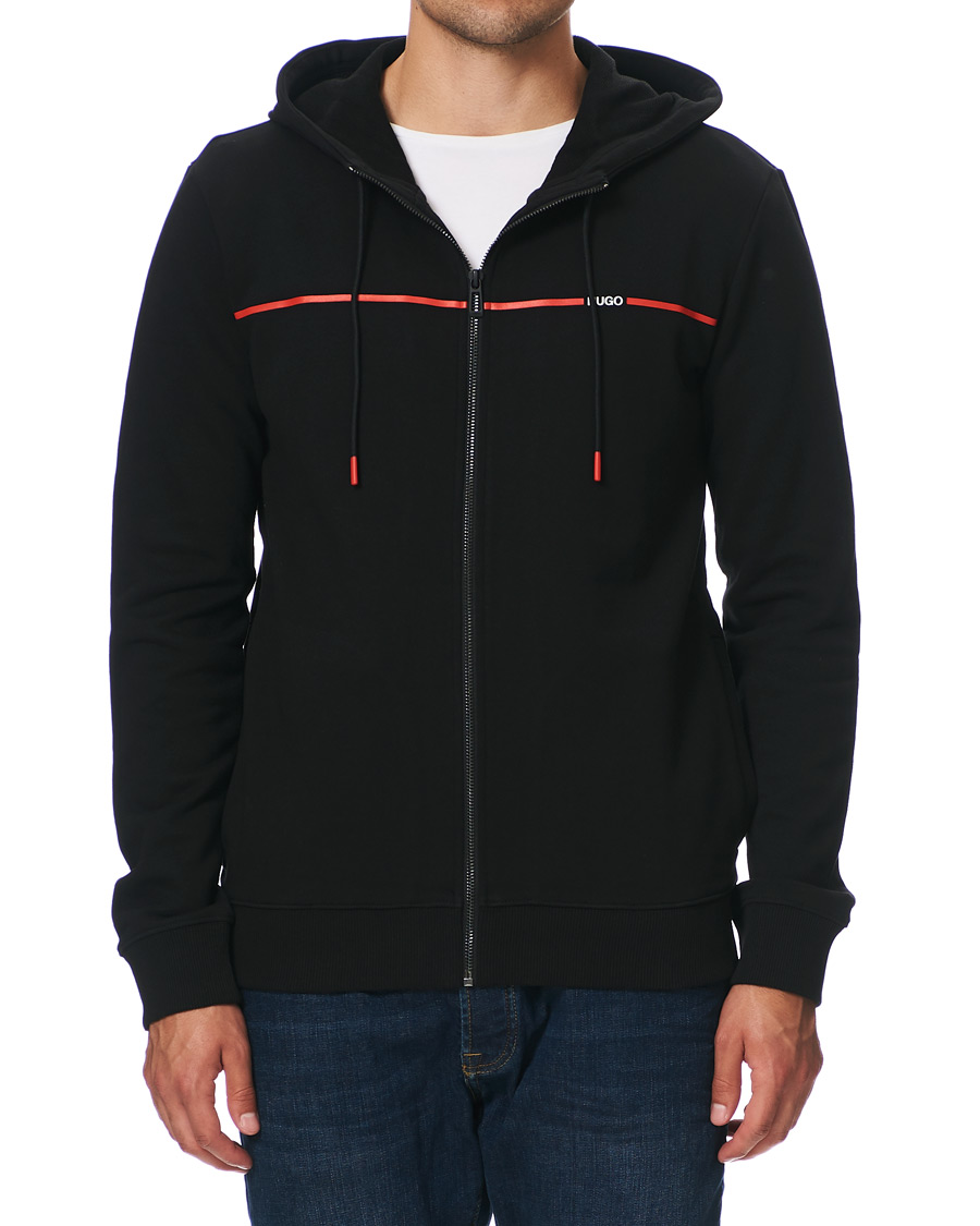 Heren | Truien | HUGO | Dapie Full-Zip Hoodie Black
