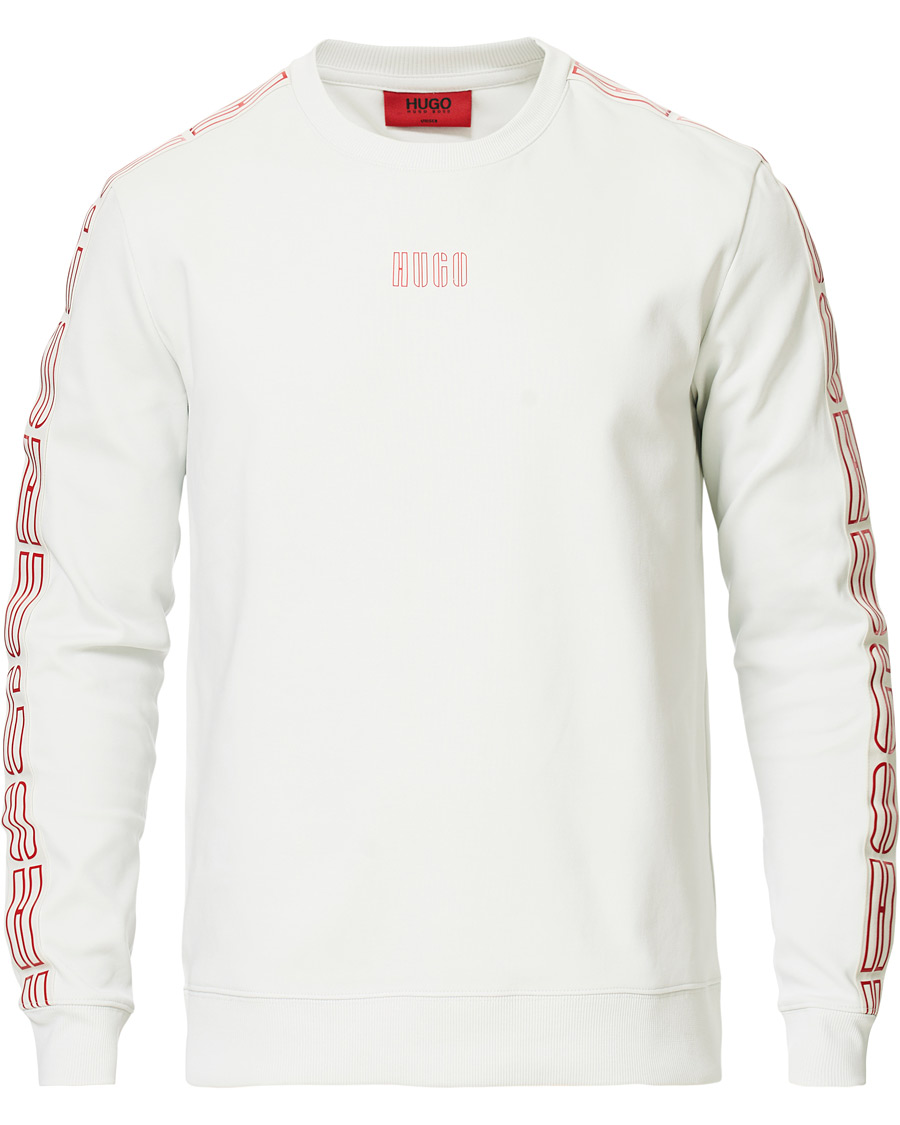 Heren | Truien | HUGO | Doby Logo Sweatshirt Natural
