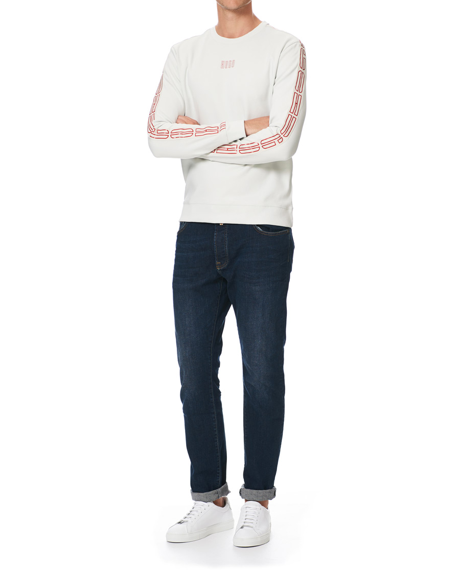 Homme | Pulls Et Tricots | HUGO | Doby Logo Sweatshirt Natural