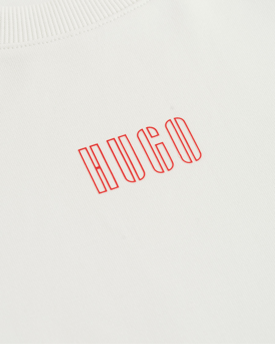Heren | Truien | HUGO | Doby Logo Sweatshirt Natural