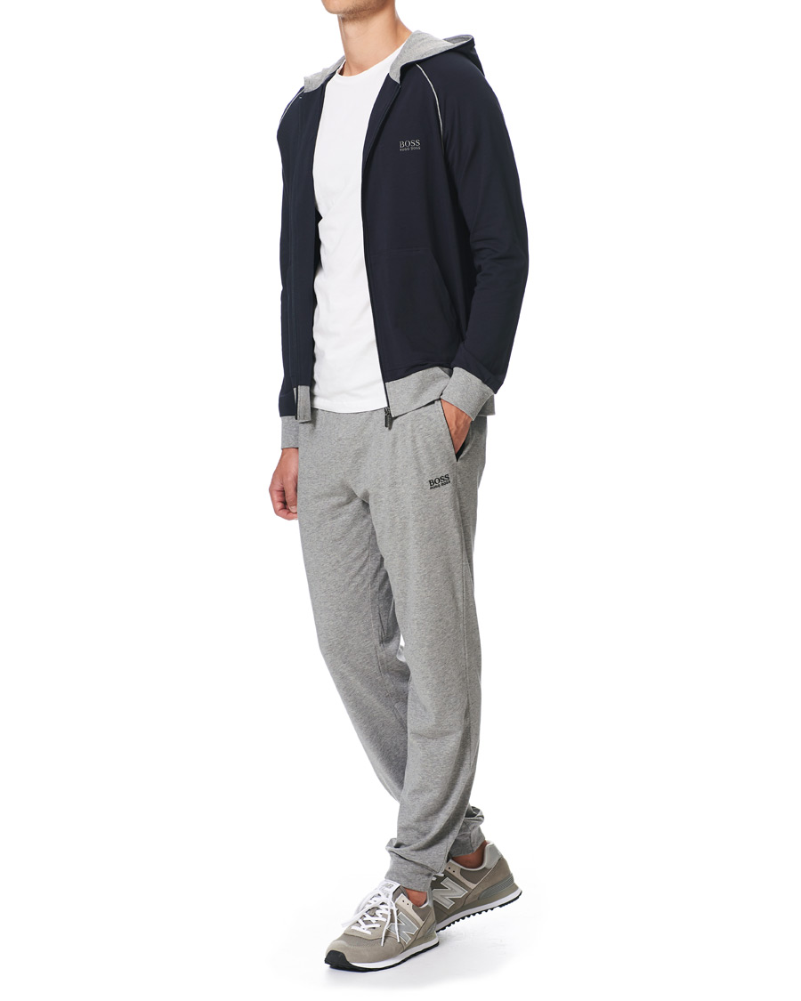 Heren | Truien | BOSS BLACK | BOSS Mix & Match Full Zip Hoodie Dark Blue