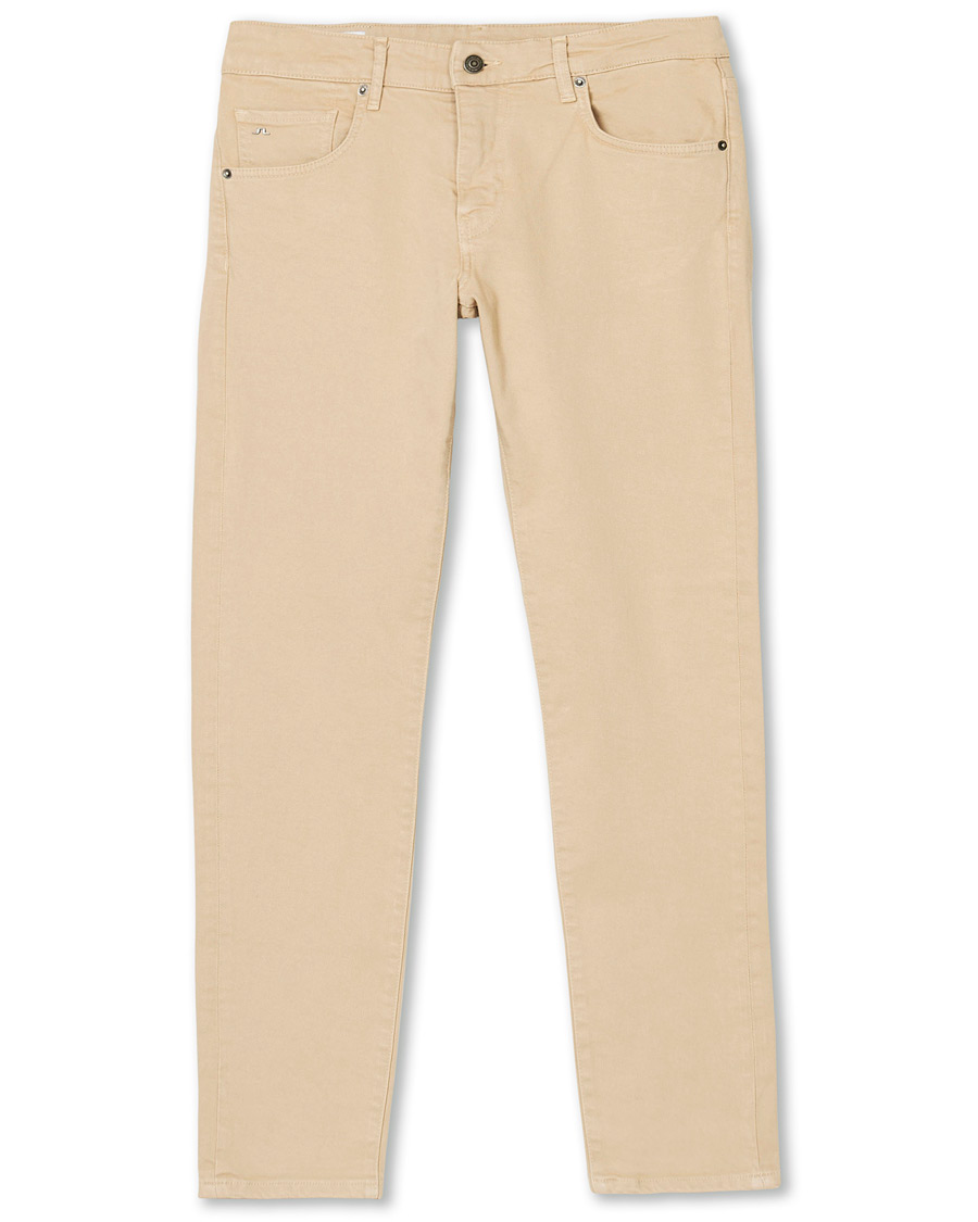 Homme | Pantalons | J.Lindeberg | Jay Solid Stretch 5-Pocket Pants Oxford Tan