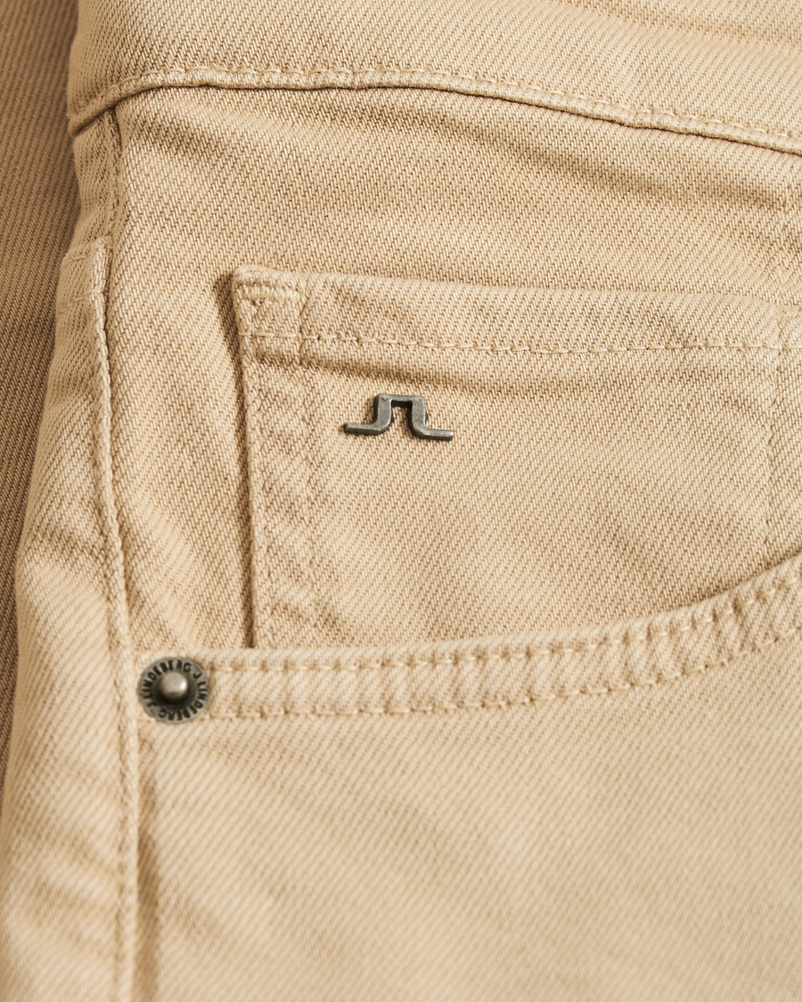 Homme | Pantalons | J.Lindeberg | Jay Solid Stretch 5-Pocket Pants Oxford Tan