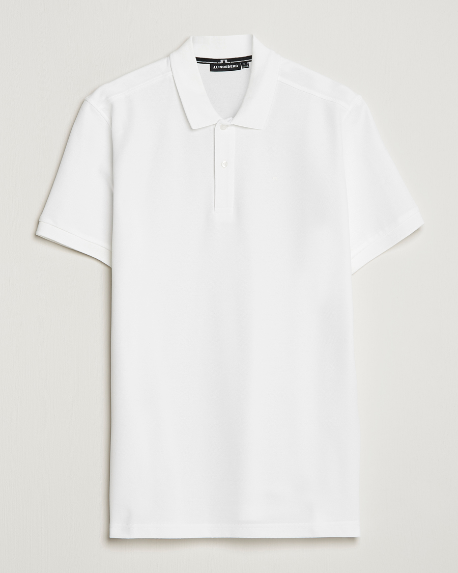 Heren | Polo's | J.Lindeberg | Troy Polo Pique White
