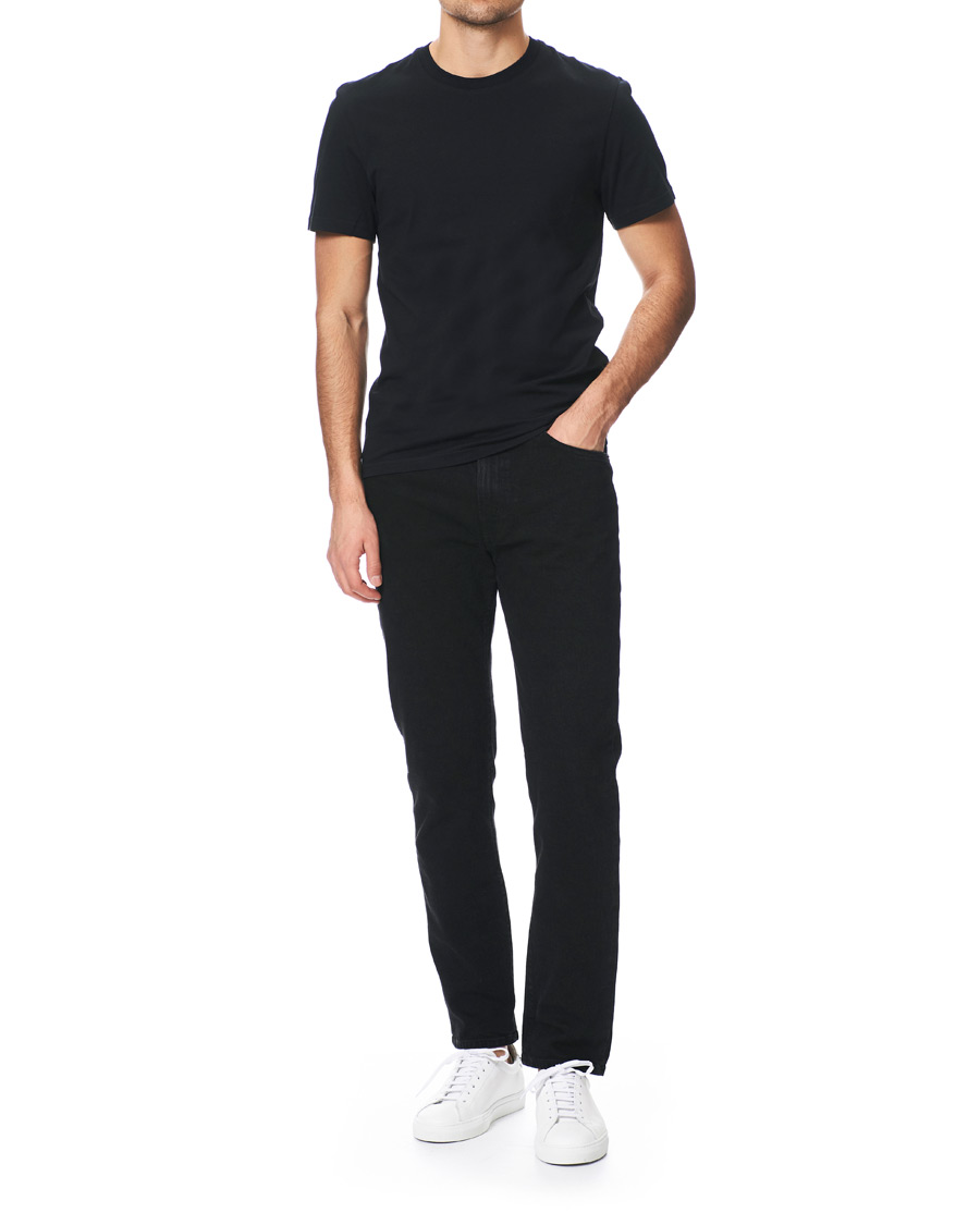 Homme | T-shirts | J.Lindeberg | Silo Fine Cotton Crew Neck Tee Black