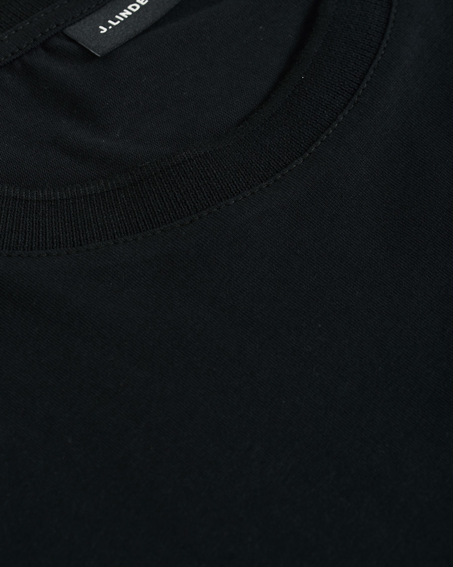 Homme | T-shirts | J.Lindeberg | Silo Fine Cotton Crew Neck Tee Black