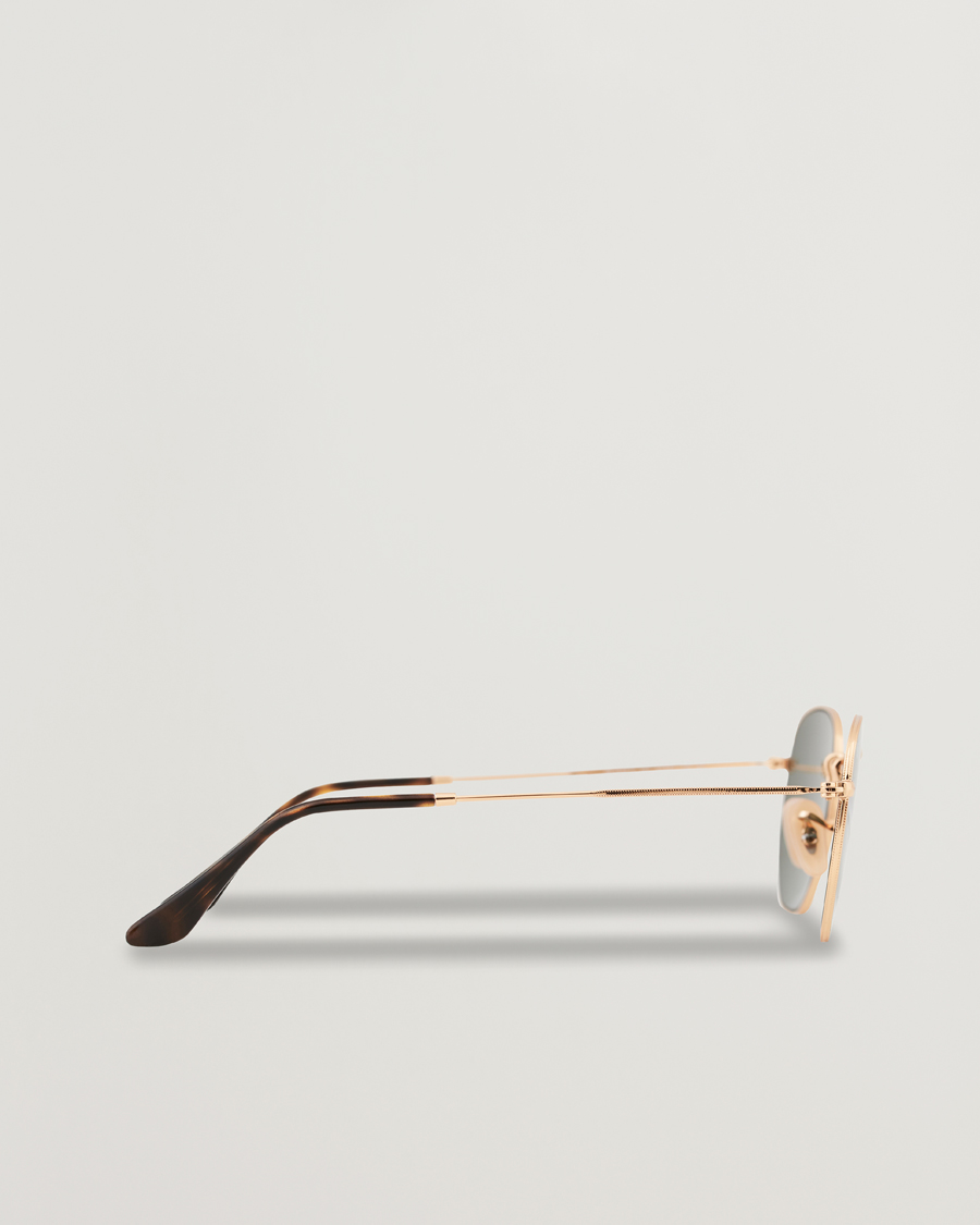 Homme | Lunettes De Soleil | Ray-Ban | 0RB3548N Hexagonal Sunglasses Gold/Green