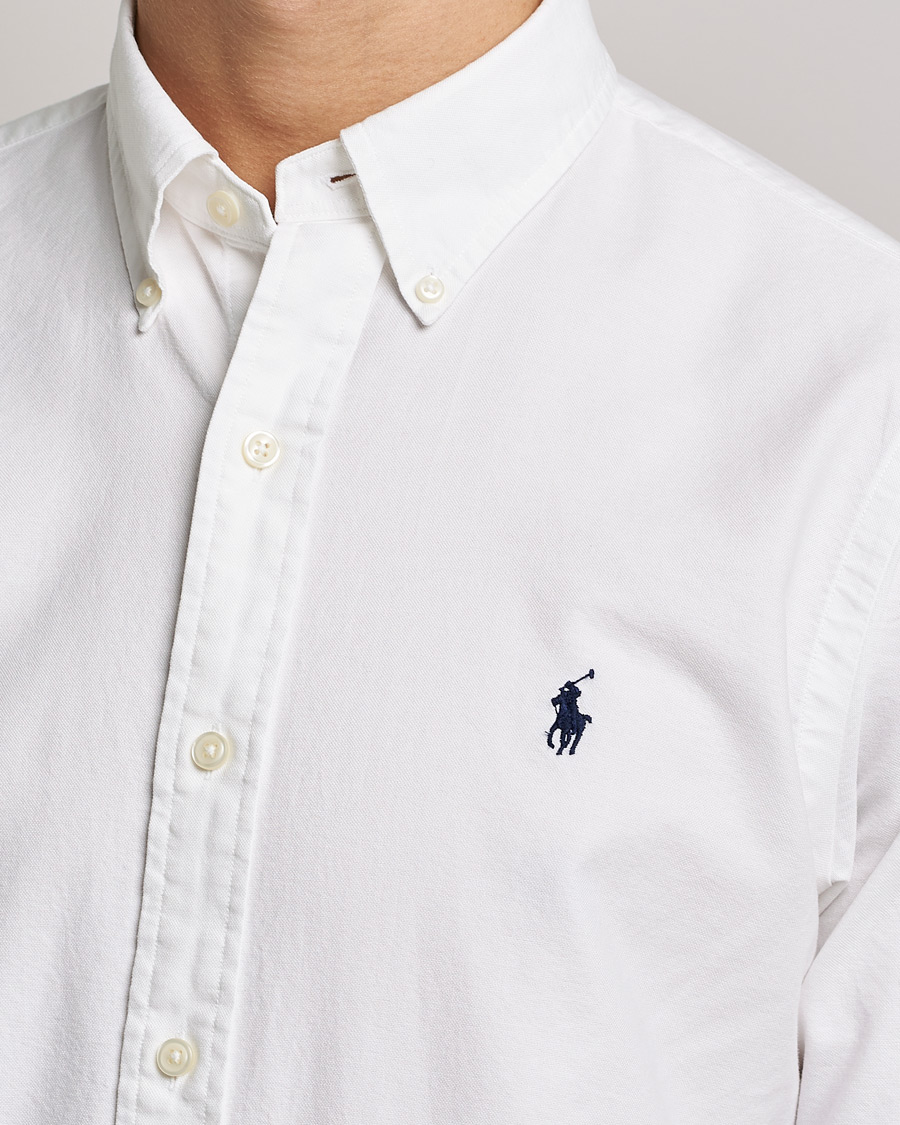 Heren | Overhemden | Polo Ralph Lauren | Custom Fit Garment Dyed Oxford Shirt White