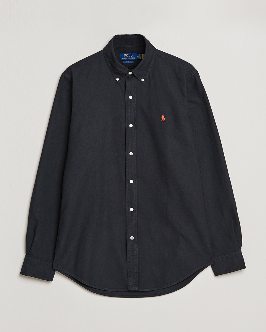 Homme | Chemises | Polo Ralph Lauren | Custom Fit Garment Dyed Oxford Shirt Black