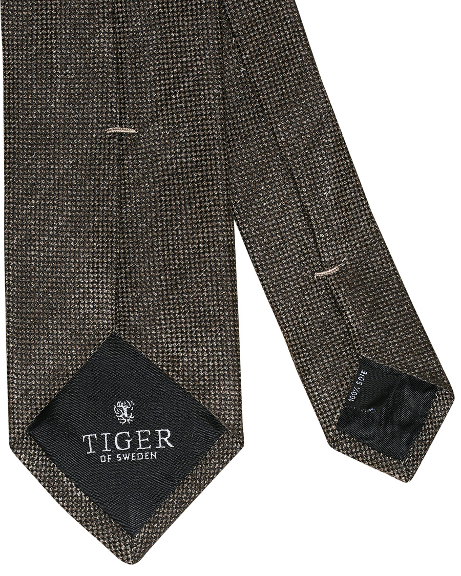 Homme | Tiger of Sweden Dolma Silk Tie Dark Honey | Tiger of Sweden | Dolma Silk Tie Dark Honey