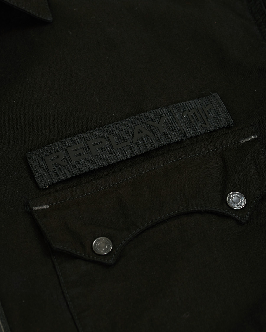 Homme | Chemises | Replay | Neymar JR Denim Full Zip Overshirt Black
