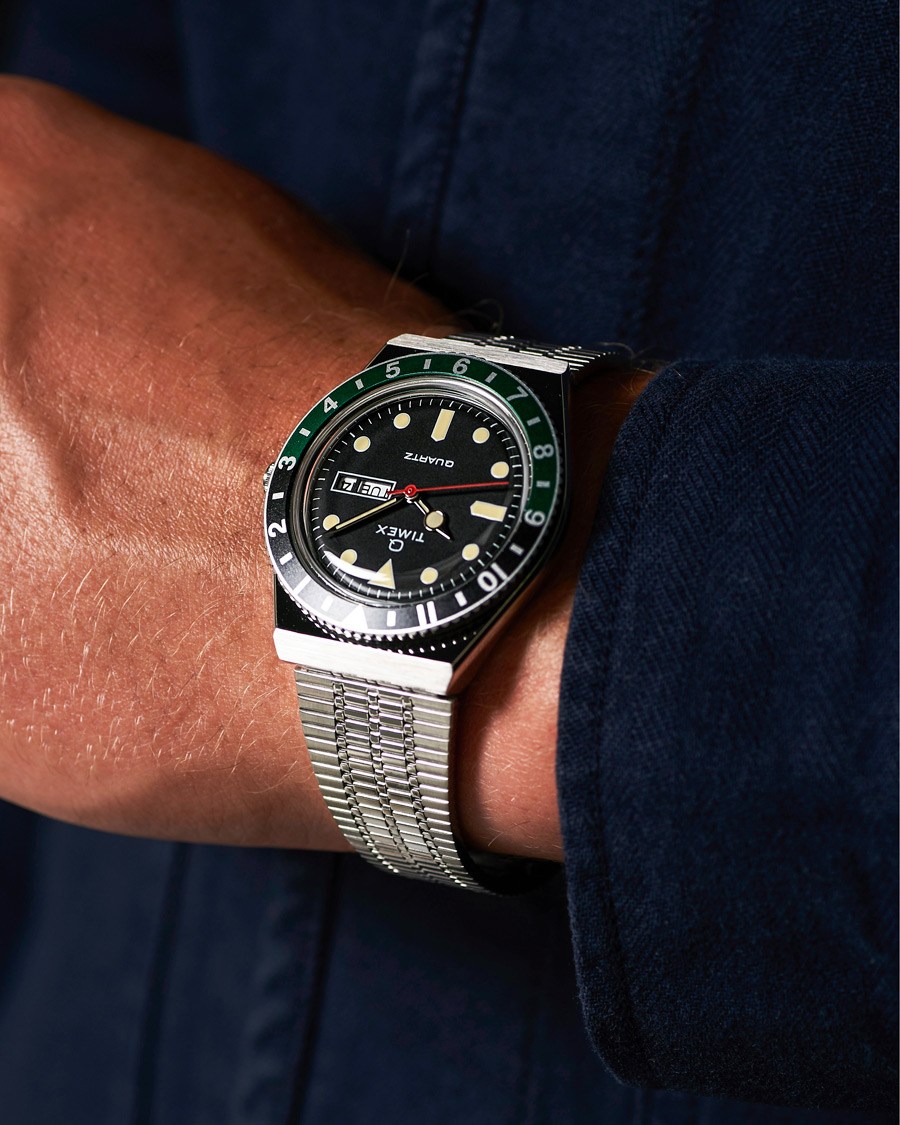 Homme | Timex Q Reissue 1979 Black/Green | Timex | Q Reissue 1979 Black/Green