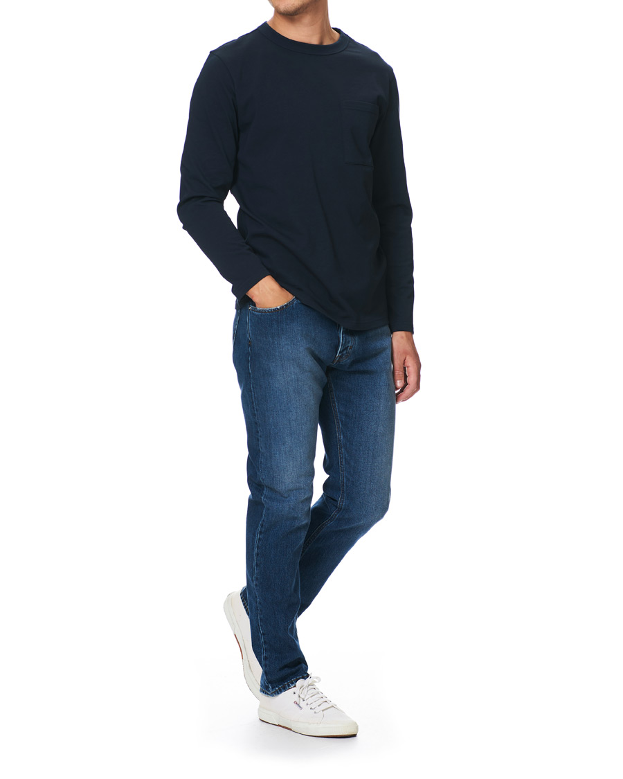 Homme | T-shirts | A Day's March | Heavy Long Sleeve Tee Navy