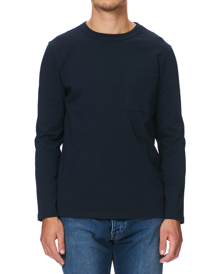 Homme | T-shirts | A Day's March | Heavy Long Sleeve Tee Navy
