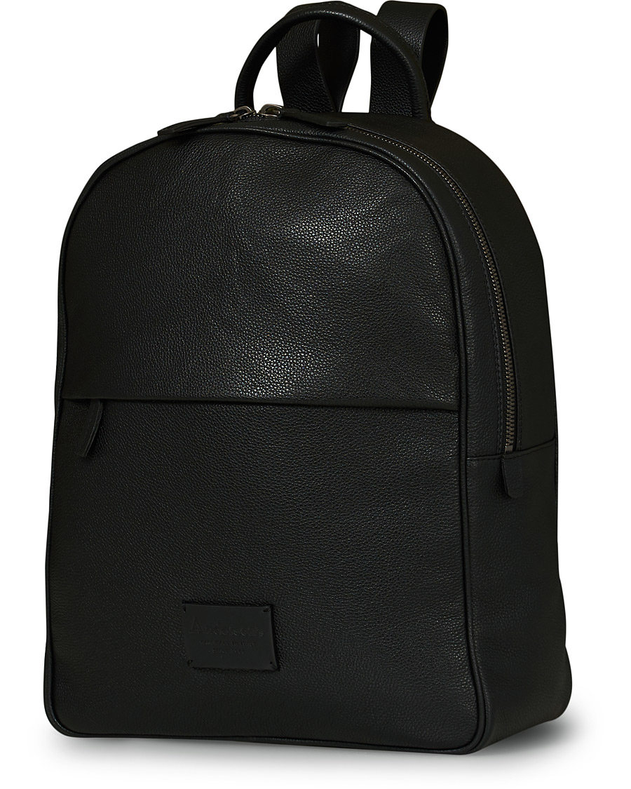 Homme | Anderson's Full Grain Leather Backpack Black | Anderson's | Full Grain Leather Backpack Black