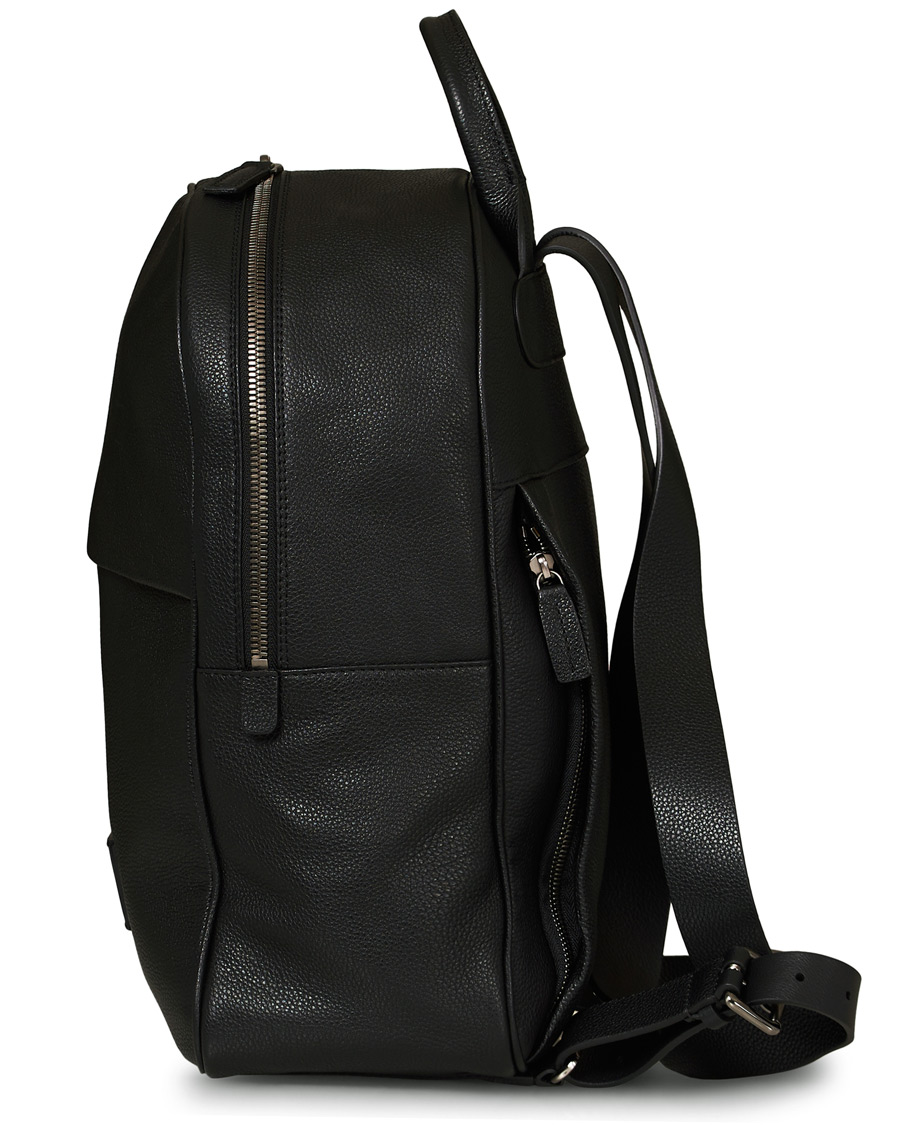Homme | Anderson's Full Grain Leather Backpack Black | Anderson's | Full Grain Leather Backpack Black