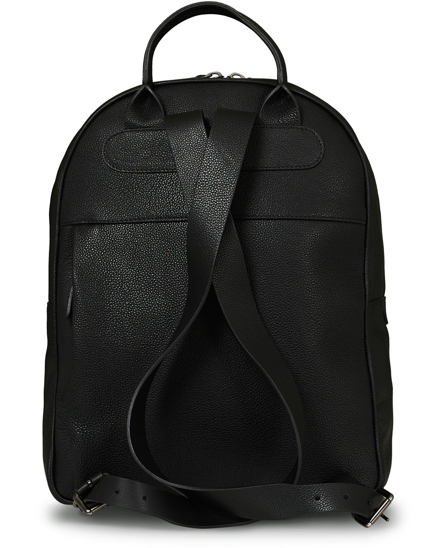 Homme | Anderson's Full Grain Leather Backpack Black | Anderson's | Full Grain Leather Backpack Black