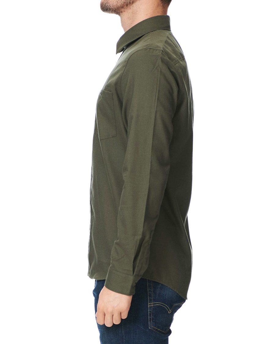 Homme | Chemises | A.P.C. | Chicago Flannel Shirt Dark Green