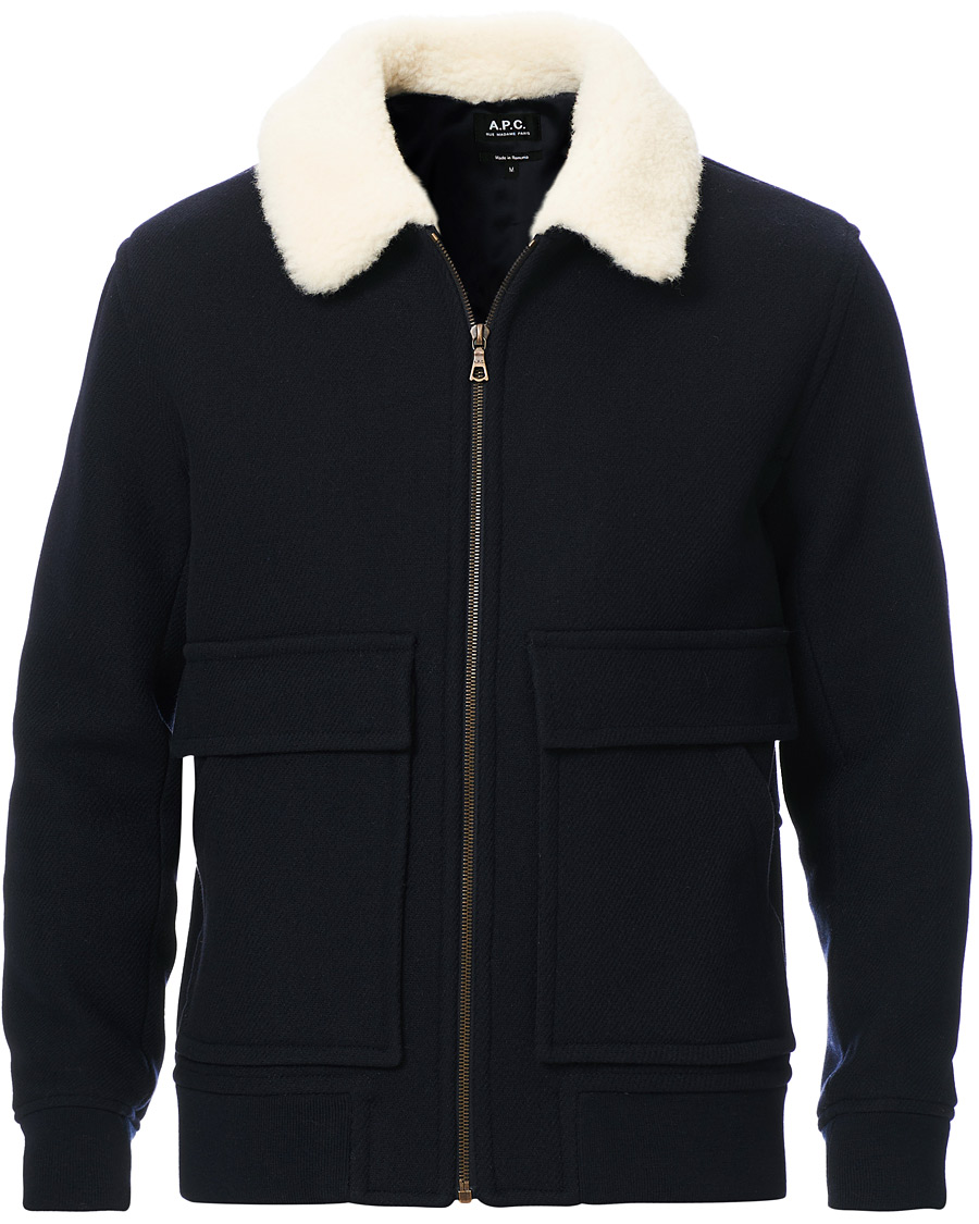 Homme | Manteaux Et Vestes | A.P.C. | Bronze Blouson Jacket Navy