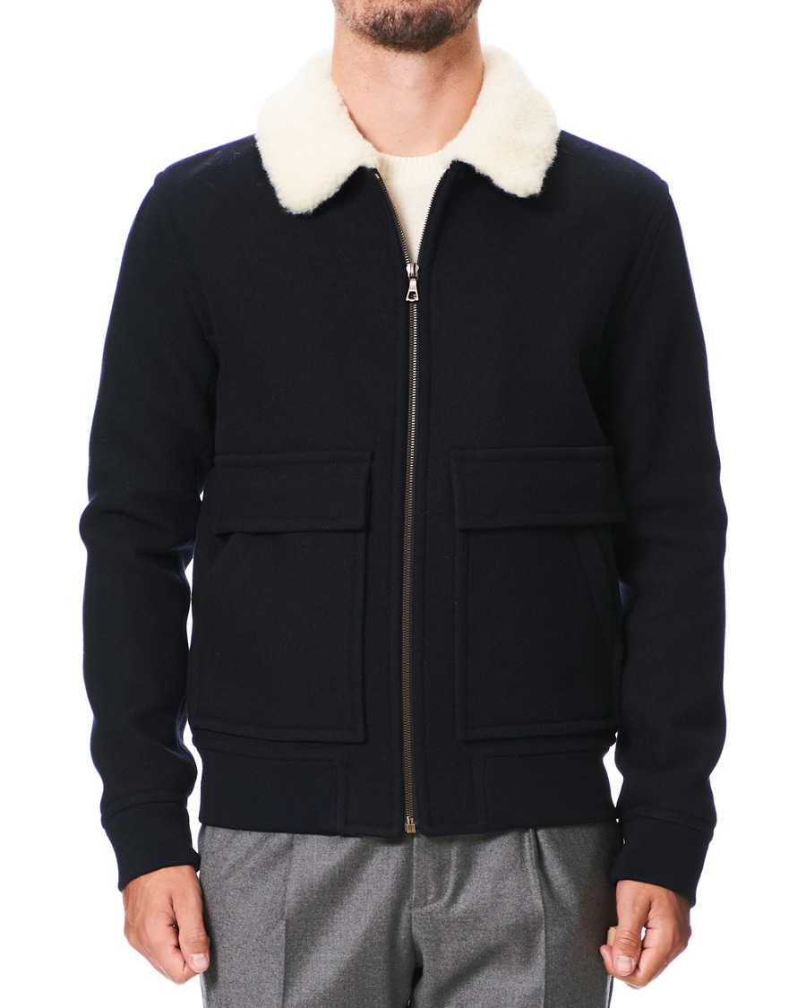 Homme | Manteaux Et Vestes | A.P.C. | Bronze Blouson Jacket Navy