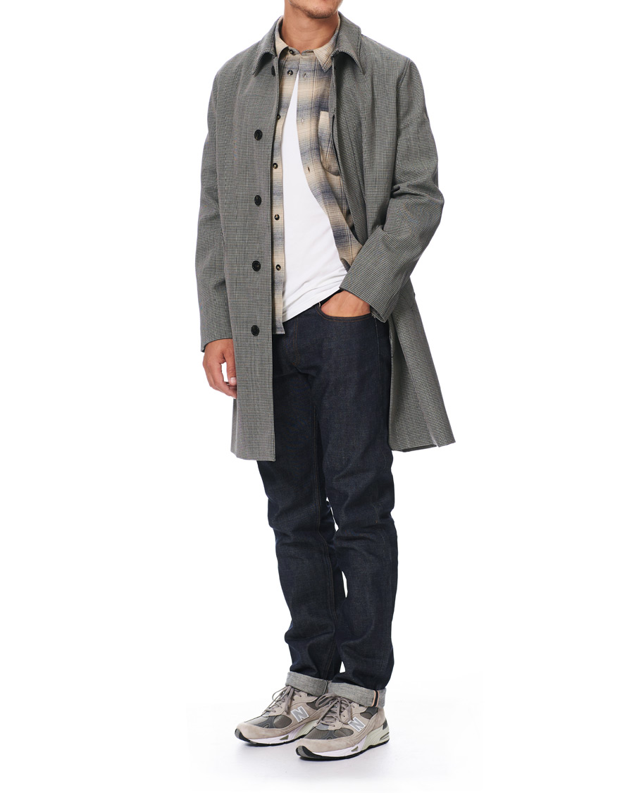 Homme | Manteaux Et Vestes | A.P.C. | Houndstooth Mac Coat Light Grey